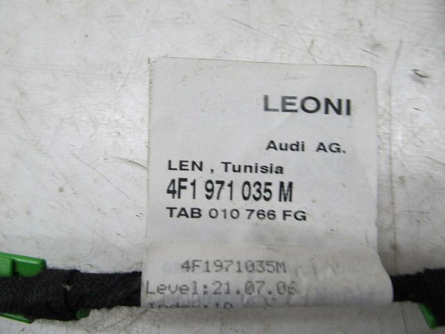 2005-2008 AUDI A6 C6 OEM LEFT FRONT DOOR PANEL WIRING HARNESS 