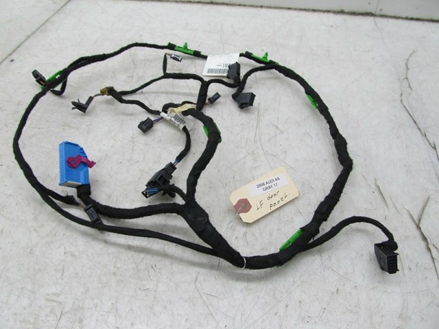 2005-2008 AUDI A6 C6 OEM LEFT FRONT DOOR PANEL WIRING HARNESS 