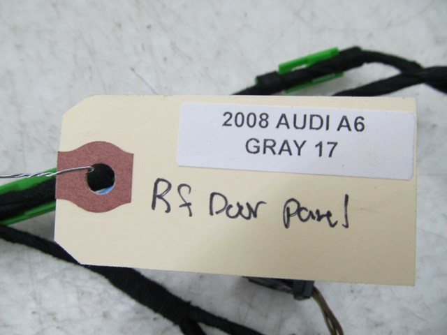 2005-2008 AUDI A6 C6 OEM RIGHT FRONT DOOR PANEL WIRING HARNESS 