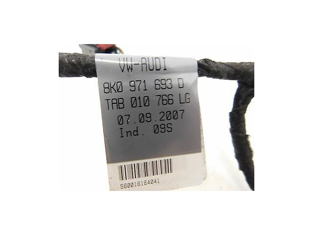 2008-2012 AUDI A4 AVANT WAGON B8 OEM RIGHT REAR DOOR PANEL WIRING HARNESS