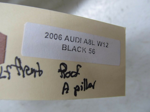 2004-2008 AUDI A8L W12 OEM LEFT FRONT DRIVER INTERIOR A PILLAR TRIM ALCANTARA