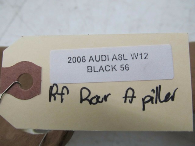 2004-2008 AUDI A8L W12 OEM RIGHT FRONT PASS. INTERIOR A PILLAR TRIM ALCANTARA