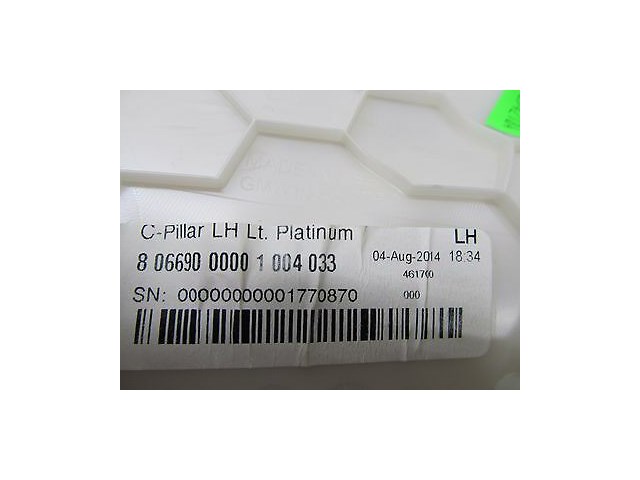 2013-2016 CADILLAC ATS OEM RIGHT REAR PASSENGER C PILLAR TRIM COVER PANEL 