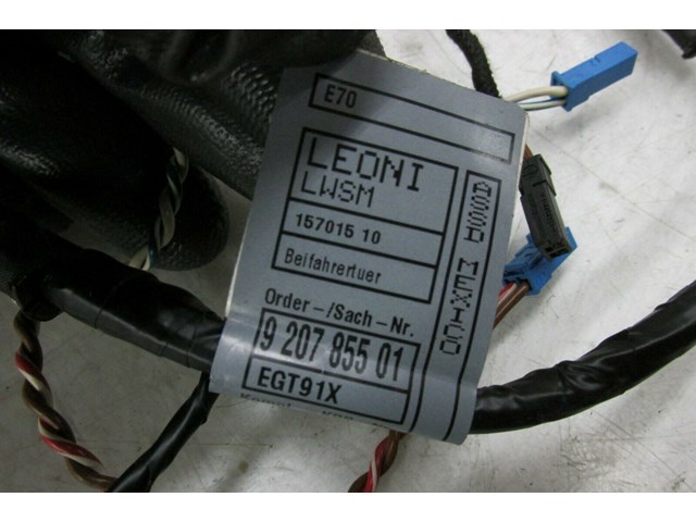 2007-2010 BMW X5 E70 OEM RIGHT FRONT DOOR WIRE HARNESS 