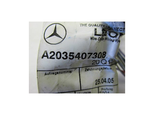 2005-2007 MERCEDES BENZ C230 W203 OEM RIGHT REAR DOOR WIRE HARNESS A2035407308 