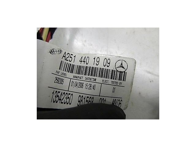 2006-2009 MERCEDES R350 W251 OEM RIGHT FRONT PASSENGER'S SIDE DOOR WIRE HARNESS