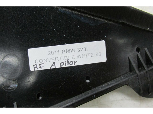 2009-2013 BMW 328i E93 LCI OEM RIGHT FRONT A PILLAR TRIM BLACK 7129312   