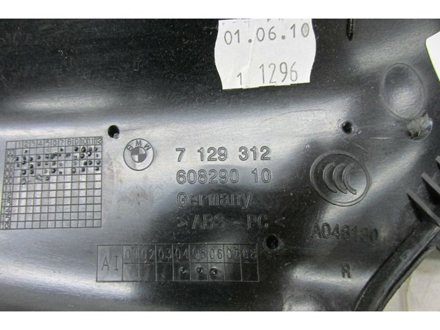  2009-2013 BMW 328i E93 LCI OEM RIGHT FRONT A PILLAR TRIM BLACK 7129312   