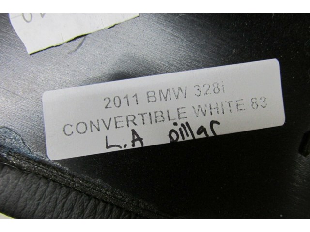  2009-2013 BMW 328i E93 LCI OEM LEFT FRONT A PILLAR TRIM BLACK 7129311   
