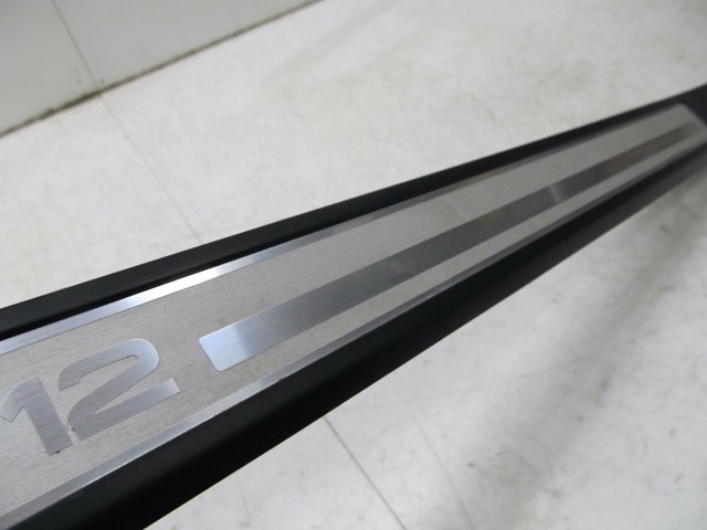 2004-2008 AUDI A8L W12 OEM RIGHT REAR OUTER DOOR SILL SCUFF PLATE TRIM W12