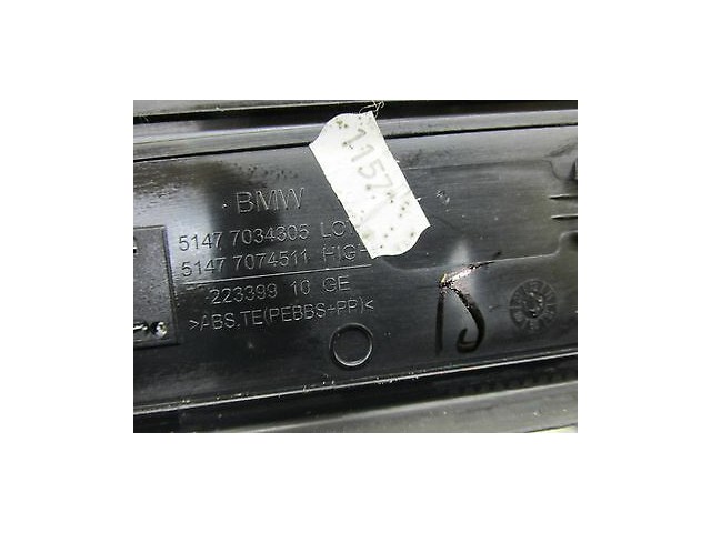 2006-2007 BMW 530I E60 OEM LEFT REAR BACK DOOR SILL SCUFF PLATE TRIM 7034305