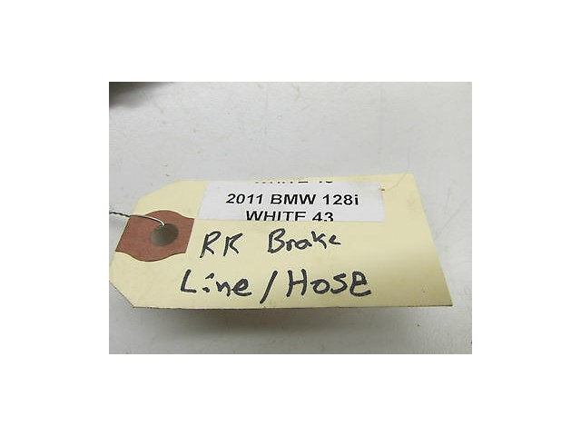 2011-2013 BMW 128i E82 OEM RIGHT REAR BRAKE LINE HOSE