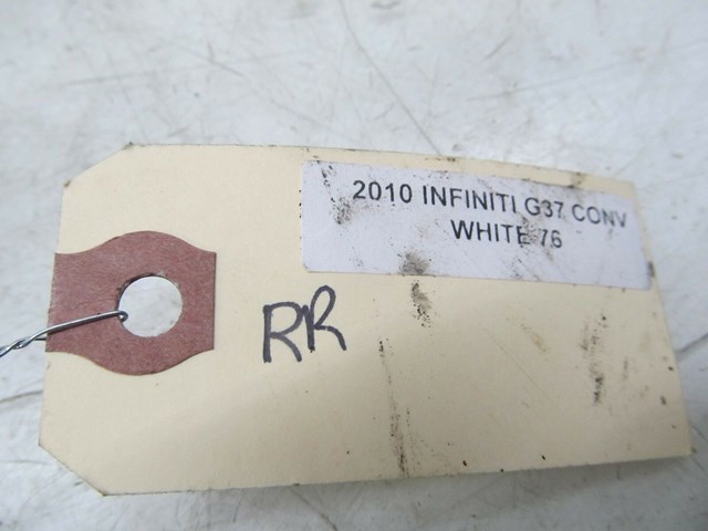 2009-2013 INFINITI G37 CONVERTIBLE OEM RIGHT REAR WHEEL BRAKE LINE HOSE 
