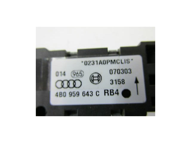 2004-2006 AUDI A8 L QUATTRO D3 OEM LEFT REAR C-PILLAR IMPACT CRASH SENSOR 