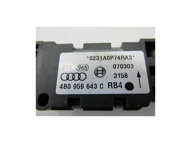 2004-2006 AUDI A8 L QUATTRO D3 OEM RIGHT FRONT B-PILLAR IMPACT CRASH SENSOR 