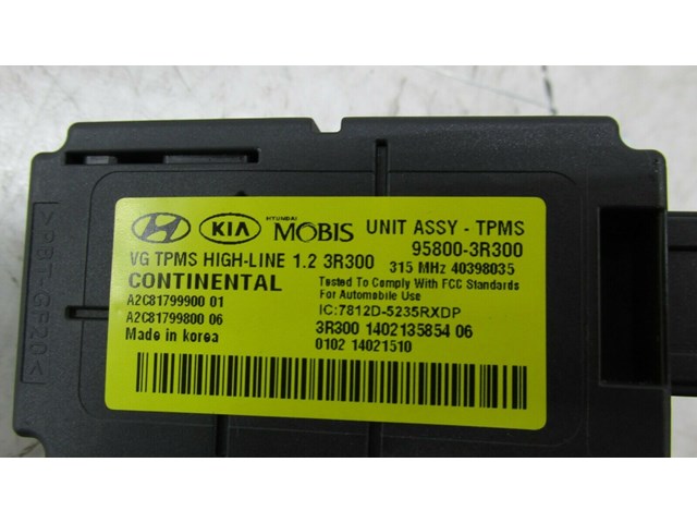  2014-2016 KIA CADENZA OEM RIGHT FRONT DASH TPMS CONTROL UNIT ASSEMBLY  