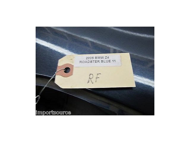 2003-2005 BMW Z4 E85 OEM ROADSTER RIGHT PASSENGER SIDE BLUE DOOR SHELL 