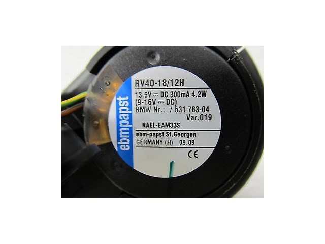 2008-2010 BMW 535i E60 OEM ECU ENGINE CONTROL UNIT COMPUTER COOLING FAN ASSEMBLY