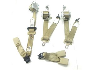 2012-2014 ACURA TL UA8 OEM COMPLETE REAR SEAT BELT/ BELT BUCKLE SET TAUPE COLOR