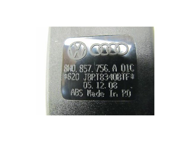 2009 AUDI A4 CABRIOLET 2.0T OEM RIGHT FRONT PASSENGER SIDE SEAT BELT BUCKLE