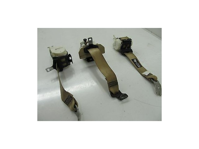 2006-2007 BMW 530I E60 OEM REAR SEAT BELT SET BEIGE W/ RECEIVER BUCKLE ASSEMBLY