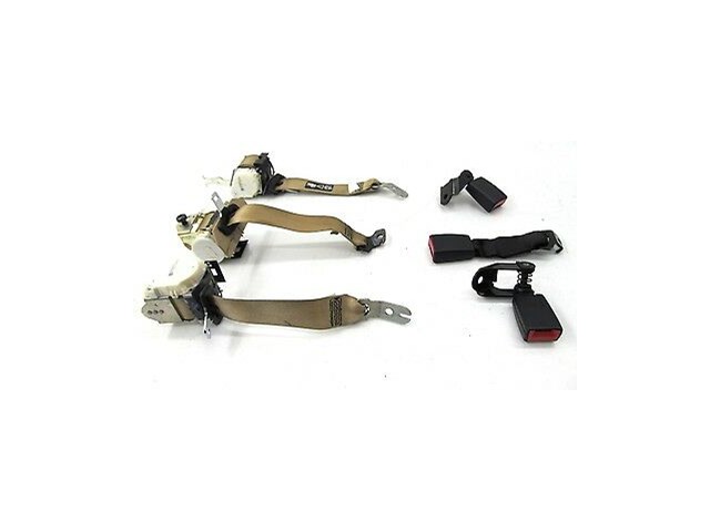 2006-2007 BMW 530I E60 OEM REAR SEAT BELT SET BEIGE W/ RECEIVER BUCKLE ASSEMBLY