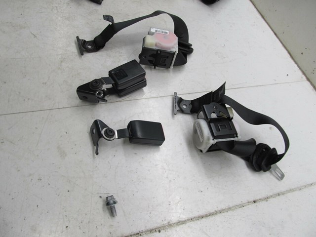 2004-2011 SAAB 9-3 OEM REAR SEAT BELT BUCKLES SET ASSEMBLY BLACK
