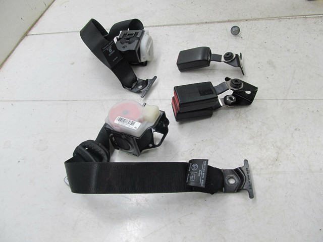 2004-2011 SAAB 9-3 OEM REAR SEAT BELT BUCKLES SET ASSEMBLY BLACK