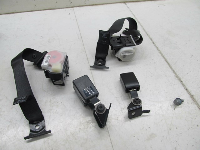 2004-2011 SAAB 9-3 OEM REAR SEAT BELT BUCKLES SET ASSEMBLY BLACK