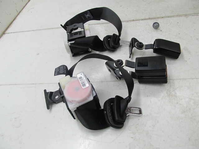 2004-2011 SAAB 9-3 OEM REAR SEAT BELT BUCKLES SET ASSEMBLY BLACK