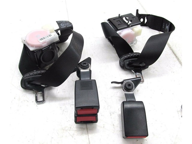 2004-2011 SAAB 9-3 OEM REAR SEAT BELT BUCKLES SET ASSEMBLY BLACK