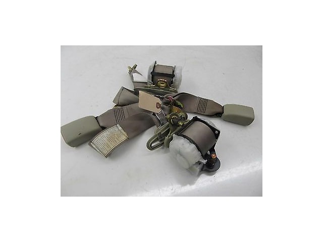 2003-2004 INFINITI G35 COUPE OEM REAR PASSENGER SEAT BELT SET W/ BUCKLES BEIGE