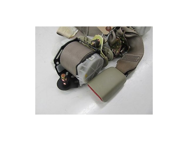 2003-2004 INFINITI G35 COUPE OEM REAR PASSENGER SEAT BELT SET W/ BUCKLES BEIGE