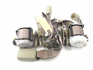 2003-2004 INFINITI G35 COUPE OEM REAR PASSENGER SEAT BELT SET W/ BUCKLES BEIGE