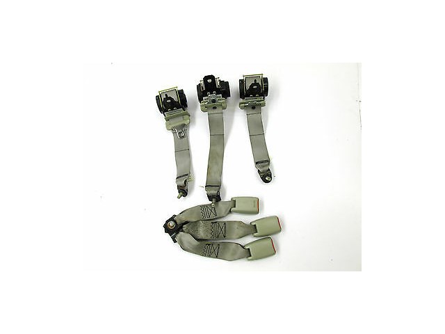 2003-2004 INFINITI M45 OEM REAR BACK SEAT BELTS AND RELEASE BUCKLES SET OF 3 