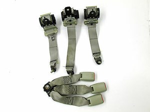 2003-2004 INFINITI M45 OEM REAR BACK SEAT BELTS AND RELEASE BUCKLES SET OF 3 