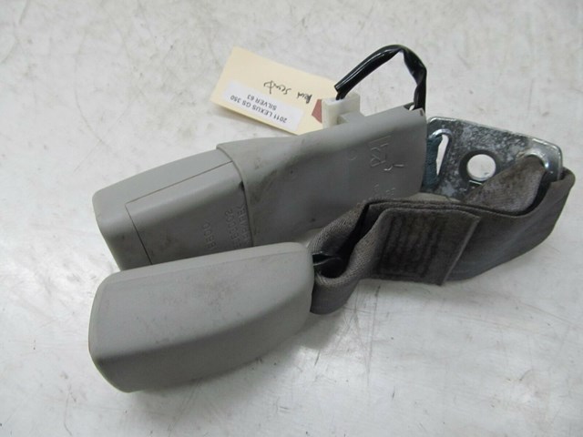 2007-2011 LEXUS GS350 OEM REAR PASSENGER CENTER SEAT BELT BUCKLE PAIR