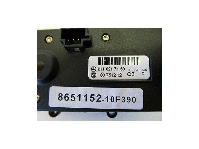 2003-2006 MERCEDES BENZ E500 W211 OEM REAR A/C HEATER CLIMATE CONTROL SWITCHES