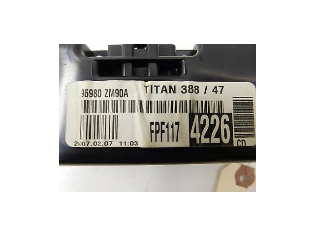 2007-2009 NISSAN QUEST OEM REAR CLIMATE CONTROL TEMPERATURE 