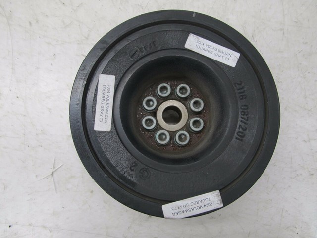 2004-2007 VOLKSWAGEN TOUAREG OEM FRONT ENGINE PULLEY HARMONIC BALANCER 