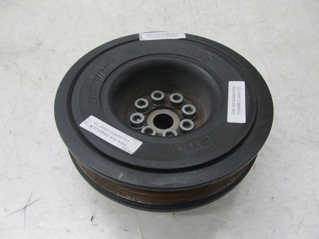 2004-2007 VOLKSWAGEN TOUAREG OEM FRONT ENGINE PULLEY HARMONIC BALANCER 