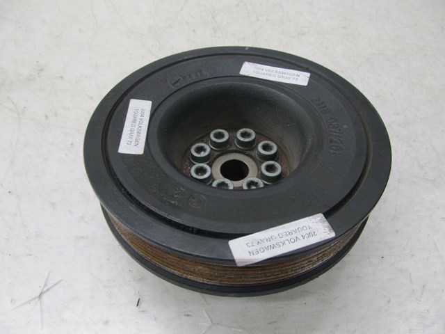 2004-2007 VOLKSWAGEN TOUAREG OEM FRONT ENGINE PULLEY HARMONIC BALANCER 