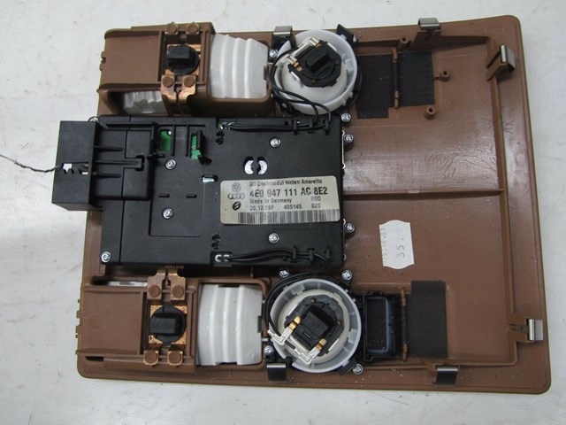 2004-2008 AUDI A8L W12 OEM REAR ROOF DOME LIGHT READING LIGHT WINDOW BLIND