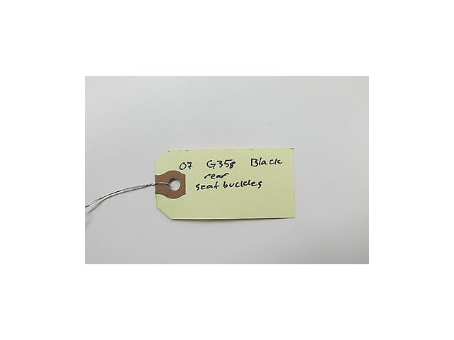 2007-2008 INFINITI G35S SEDAN OEM REAR SEAT BELT BUCKLE SET OF 3