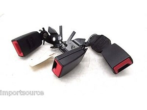 2010-2013 MERCEDES E350 W212 OEM REAR SEAT BELT BUCKLES RECEIVERS SET OF 3 