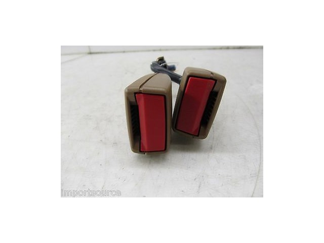 2007-2009 MERCEDES S550 W221 OEM REAR SEAT BELT BUCKLE RECEIVERS BROWN 