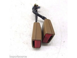 2007-2009 MERCEDES S550 W221 OEM REAR SEAT BELT BUCKLE RECEIVERS BROWN 