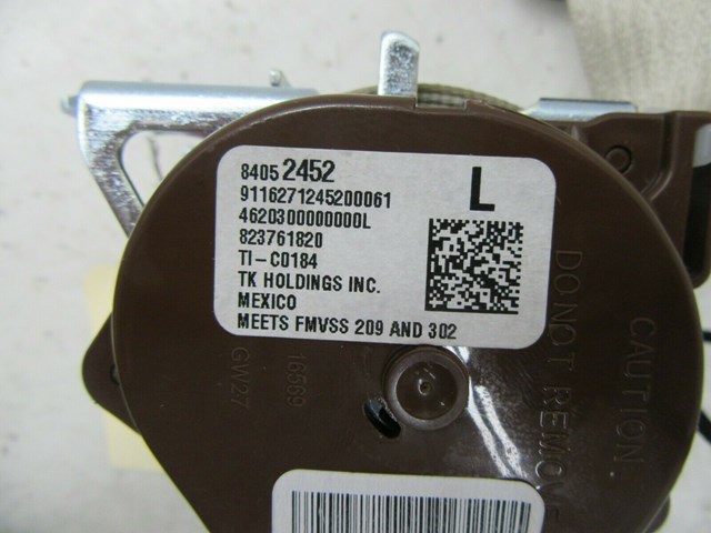 2017-2019 GM BUICK LACROSSE OEM LEFT REAR SEAT BELT SEATBELT RETRACTOR SHALE