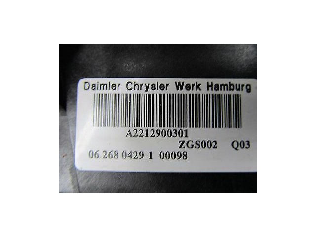 2007-2009 MERCEDES S600 W221 OEM BRAKE PEDAL ASSEMBLY A2212900301