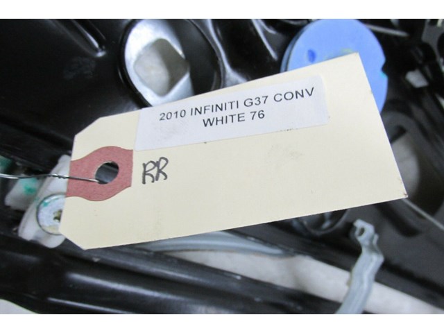 2009-2013 INFINITI G37 CONVERTIBLE OEM RIGHT REAR PASSENGER SIDE WINDOW TRACK